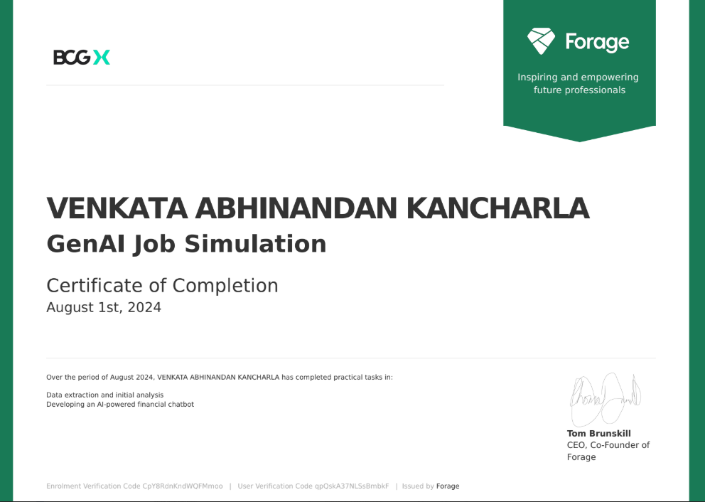 Certification 7
